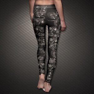 Goth Rats Leggings - Dark Rodent Print