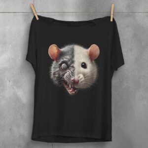 Joker Rat King T-Shirt Animal Lover Pet Rodent Creepy Cute Pastel Grunge Witch Gothic Plus Size Goth Gift Top Shirt Black Death Psychedelic