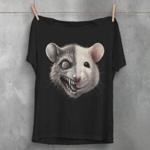 Joker Psychedelic Rat T-Shirt Creepy Cute Gothic Animal Lover Gift Plus Size Goth Top Rat King Rodent Apparel Pastel Grunge Wiccan Shirt Tee