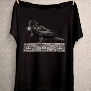 Creepy cute crow raven t-shirt