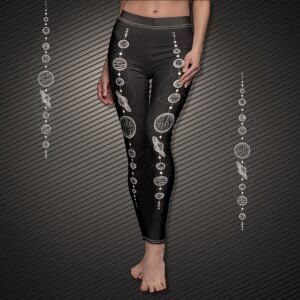 Moon Phases Leggings - Celestial Yoga Pants