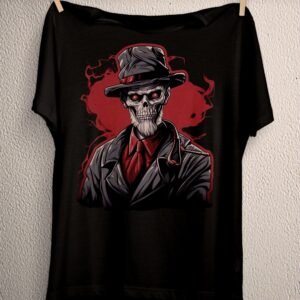 Skeleton in Black Suit T-Shirt