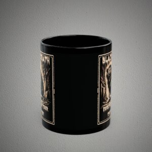 black death shadow whispers tale morbid plague history mug design, variation 3