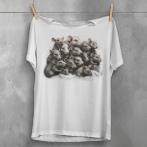 gathering rats king rat lover cute t-shirt design, variation 2