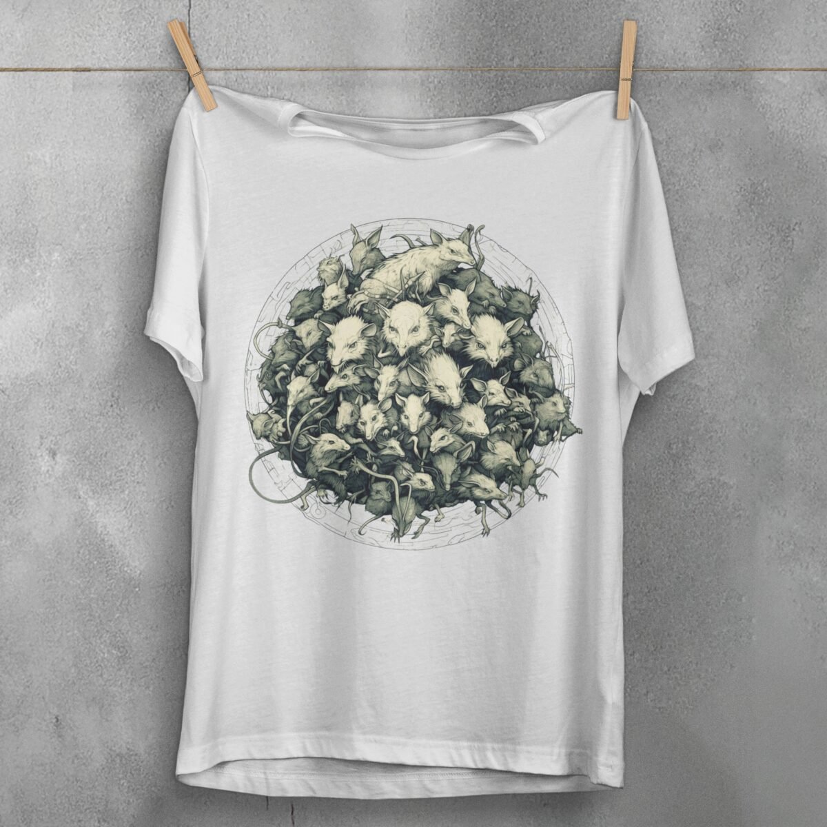 colony rat faces together unique shirt design, variation 2