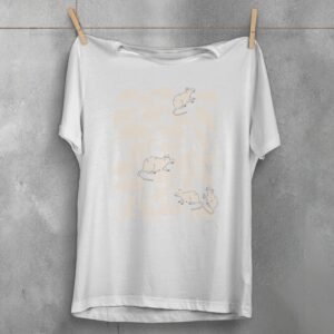 many rats elegant design creepy cute rodent t-shirt design, variation 2