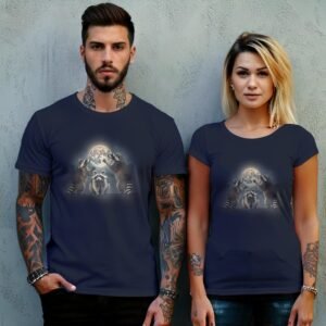 three raccoons moonlight mystic animal tee you design, variation 8