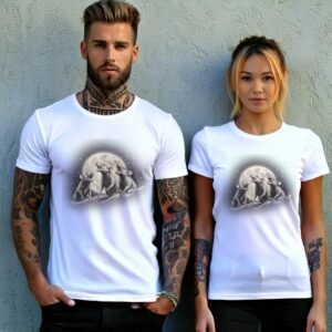 rat moon song nocturnal serenade soul t-shirt design, variation 9