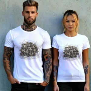 whispers shadows rat king joker style art t-shirt design, variation 9