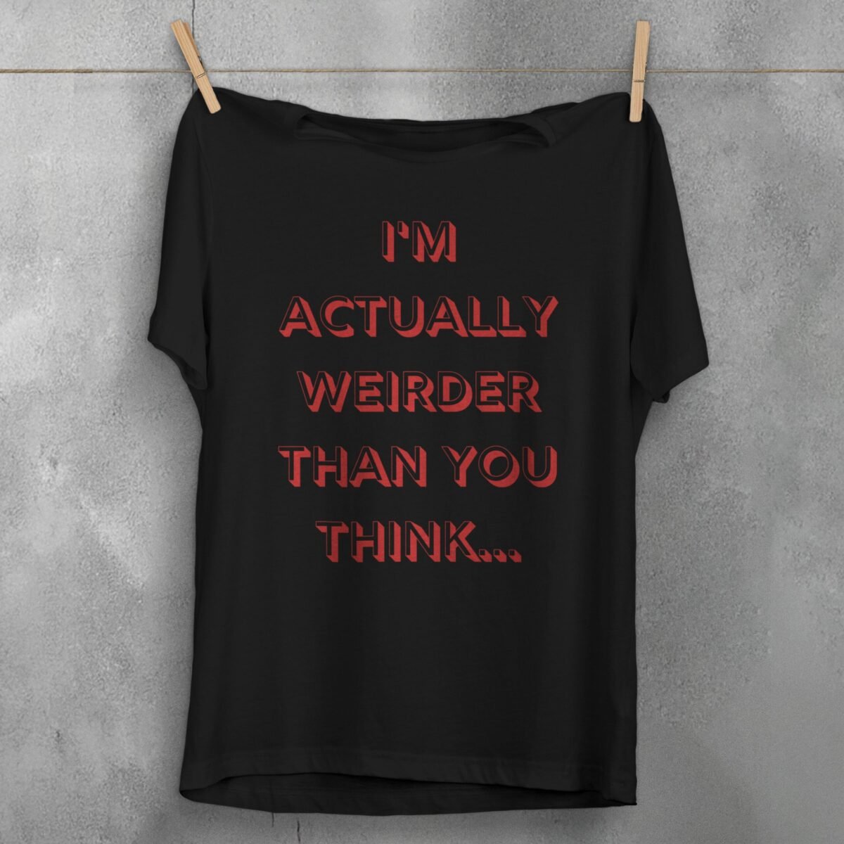 actually weirder you imagine goth pagan t-shirt design, variation 1