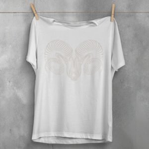 aries zodiac sign mystic art astrology graphic t-shirt design, variation 2