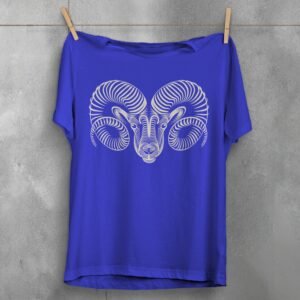 aries zodiac sign mystic art astrology graphic t-shirt design, variation 3