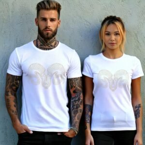 aries zodiac sign mystic art astrology graphic t-shirt design, variation 9