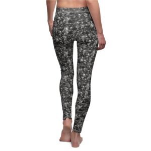 Bat Winged Shadows Embrace the Night Ethereal Batty Design Leggings - 3