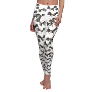 Bats nocturnal dance whimsical fantasy gothic Halloween cute style leggings - 7