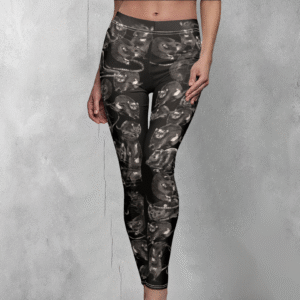 Black rats king gothic creepy cute witchy comfortable soft leggings - 1