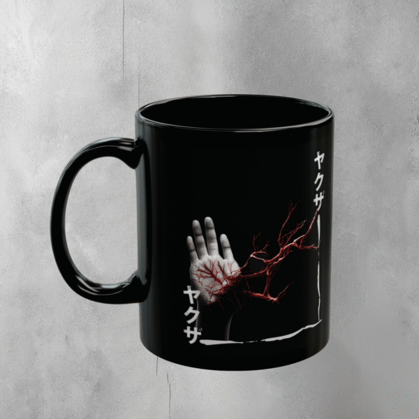 Hand of Yakuza Broken promise Crimson Power gothic coffee mug - 1