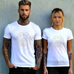 cancer zodiac deep emotional waters horoscope symbol art t-shirt design, variation 9