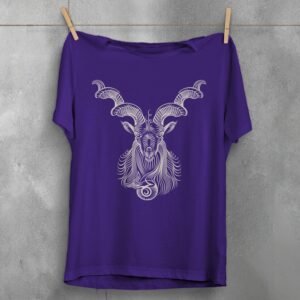 capricorn zodiac mystical goat horoscope spiritual t-shirt design, variation 5