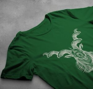 capricorn zodiac mystical goat horoscope spiritual t-shirt design, variation 6