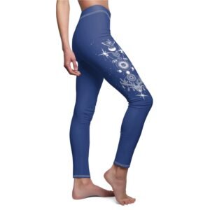Celestial dreams and astral travels spiritual aesthetic design leggings - 5