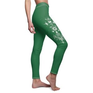Celestial dreams and astral travels spiritual aesthetic design leggings - 6