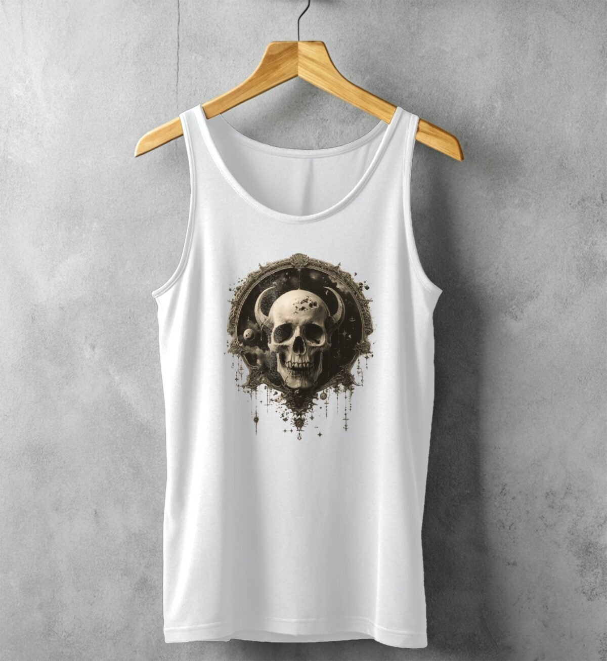 celestial frame skeletal vision cosmos tank design, variation 4