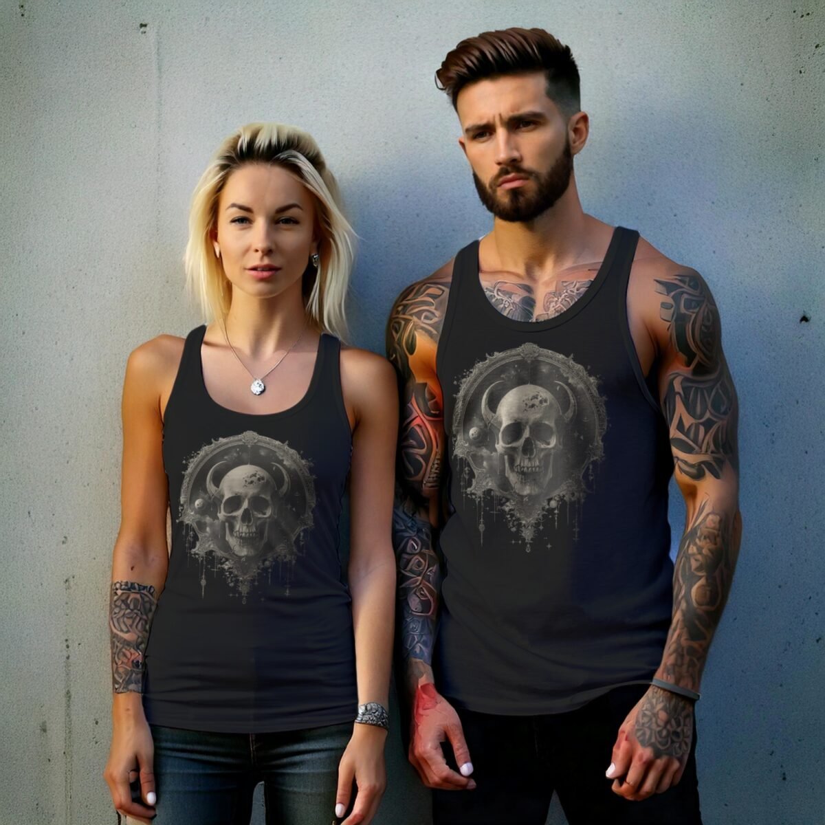 celestial frame skeletal vision cosmos tank design, variation 9