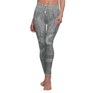 Circuits of future mysterious energy power pagan aesthetic leggings - 5