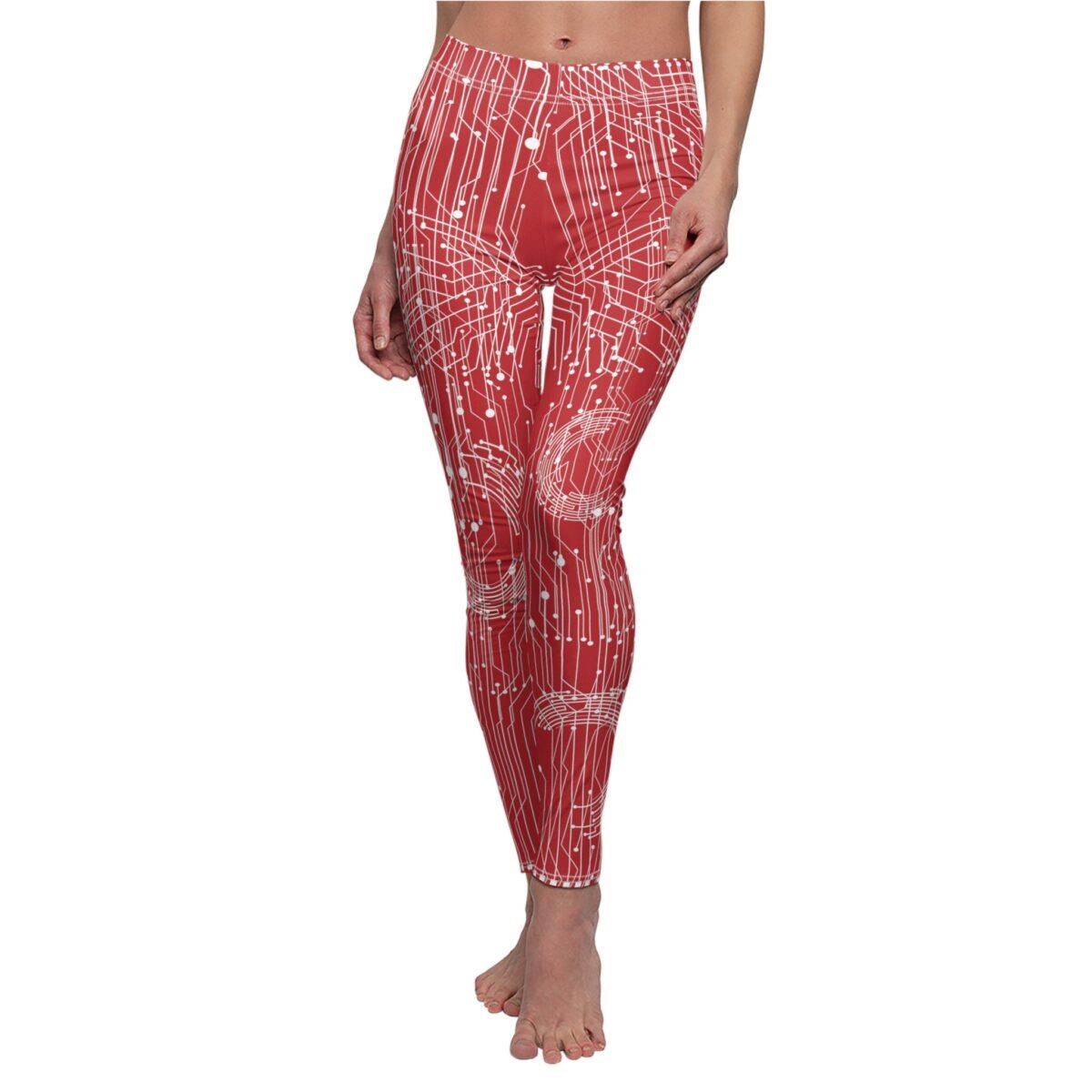 Circuits of future mysterious energy power pagan aesthetic leggings - 6