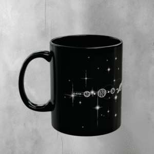 Cosmic planets align celestial pathway starlight lovers drink mug - 1