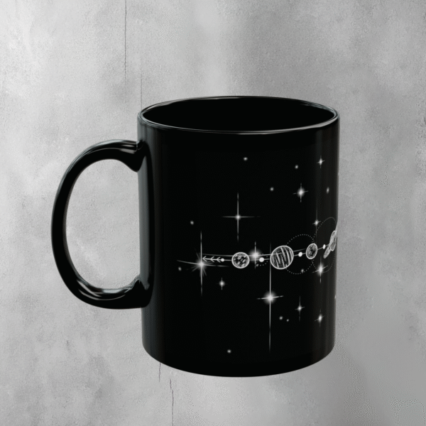 Cosmic planets align celestial pathway starlight lovers drink mug - 1