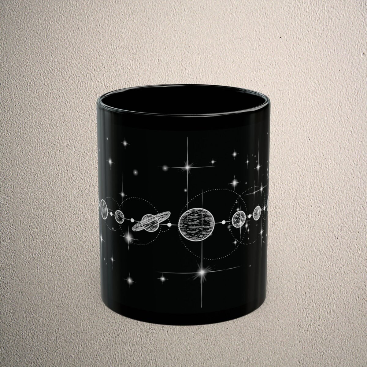Cosmic planets align celestial pathway starlight lovers drink mug - 2