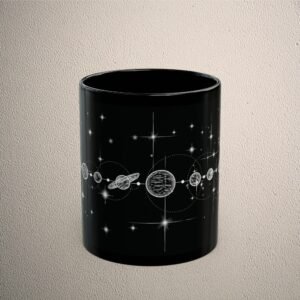 Cosmic planets align celestial pathway starlight lovers drink mug - 2