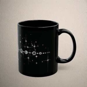 Cosmic planets align celestial pathway starlight lovers drink mug - 3
