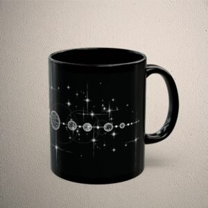 Cosmic planets align celestial pathway starlight lovers drink mug - 5