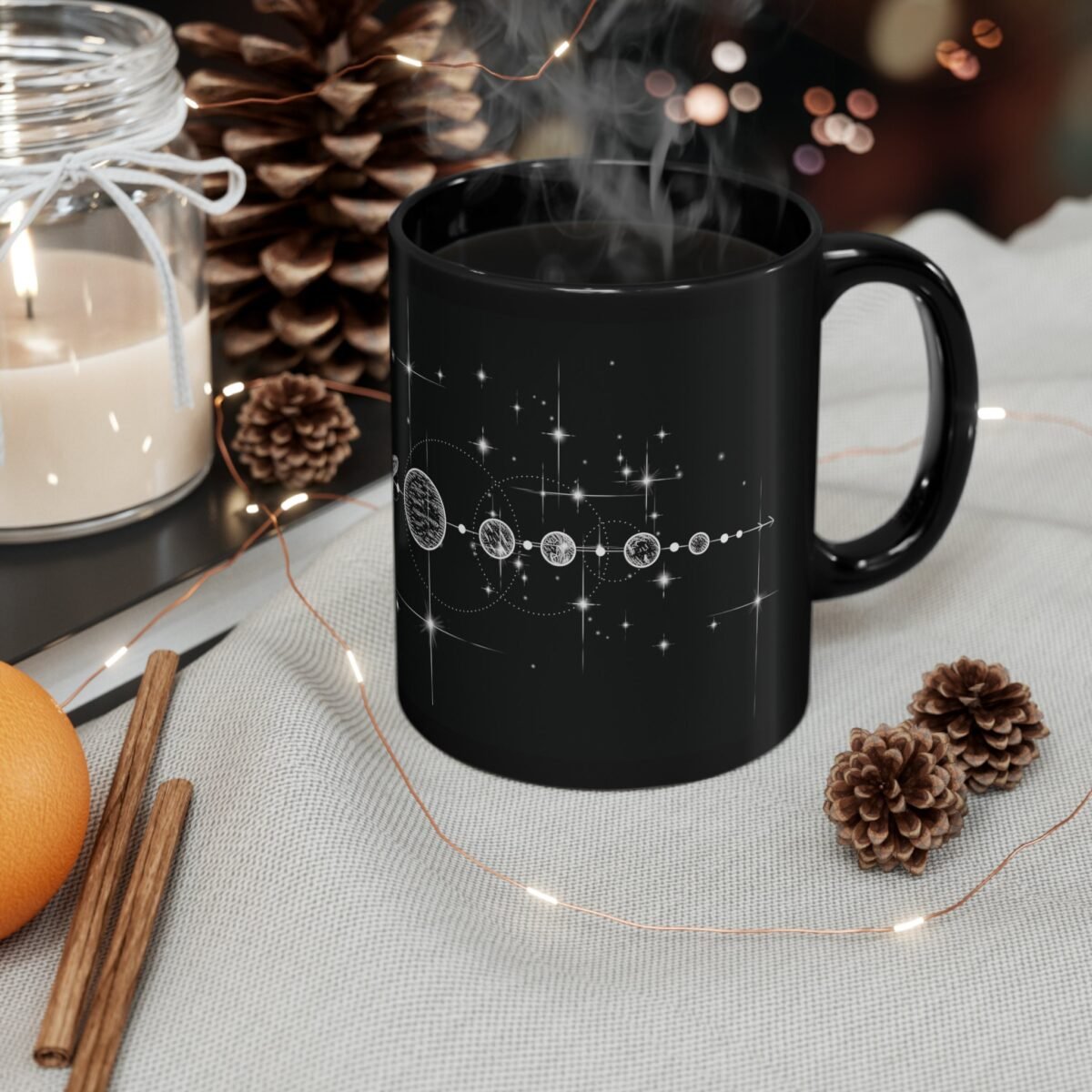 Cosmic planets align celestial pathway starlight lovers drink mug - 6