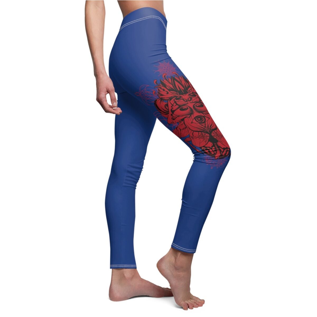 Crimson spirit awakens strength through otherworldly expression dark fantasy leggings - 3