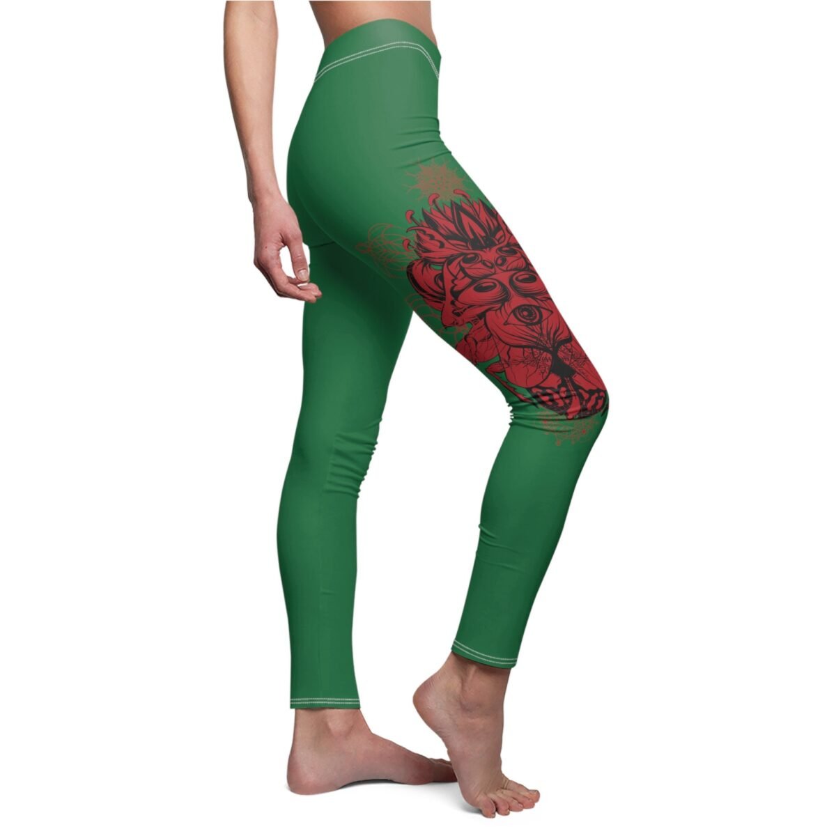 Crimson spirit awakens strength through otherworldly expression dark fantasy leggings - 7