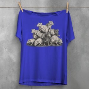 curious gathering thirteen rats king seek shelter together unique t-shirt design, variation 3
