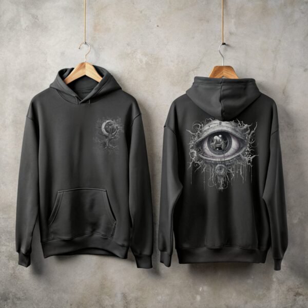 Dark dream moon tree and all seeing eye hoodie - 1