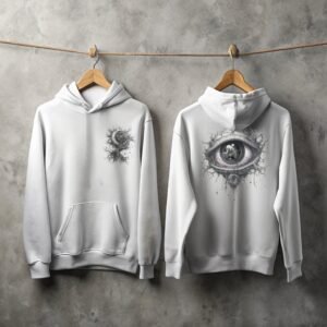 Dark dream moon tree and all seeing eye hoodie - 2