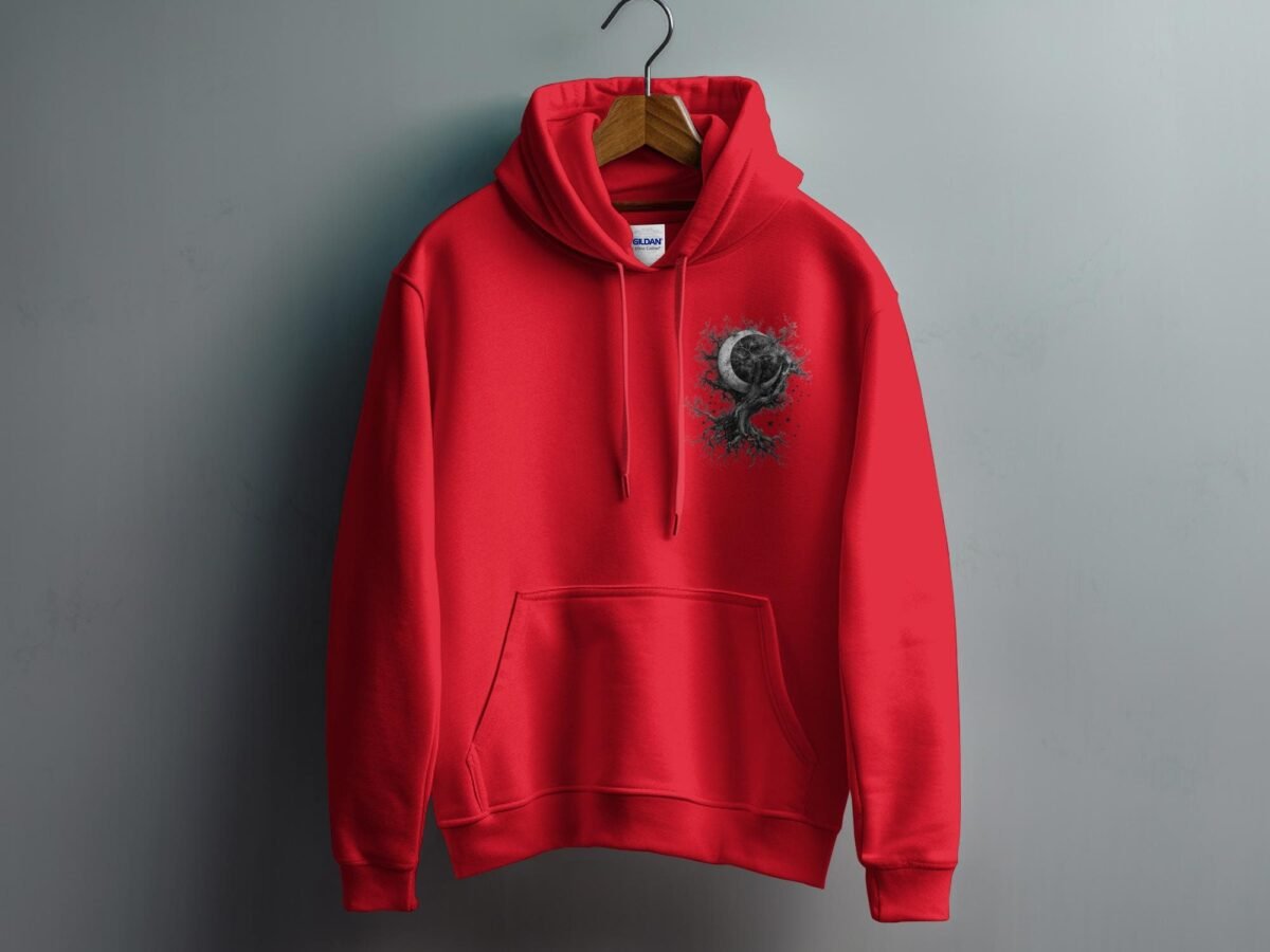 Dark dream moon tree and all seeing eye hoodie - 6