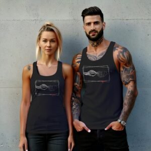 death life embrace skeleton morbid hand blood tank design, variation 7