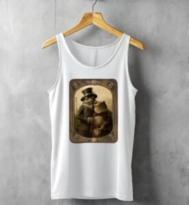 enchanted frogs tarot card sweet unconditional lovers tank top design, variation 4