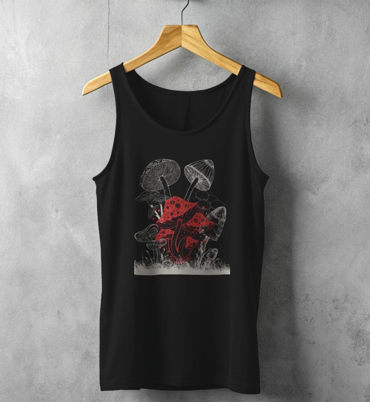 Enchanted Mushroom Forest With Stellar Glimmering Magic Witchcore Tank Top - 1