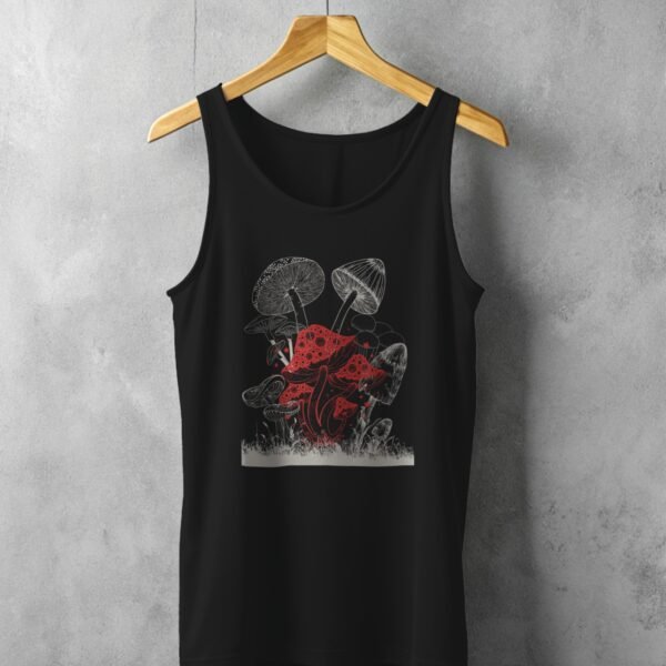 Enchanted Mushroom Forest With Stellar Glimmering Magic Witchcore Tank Top - 1