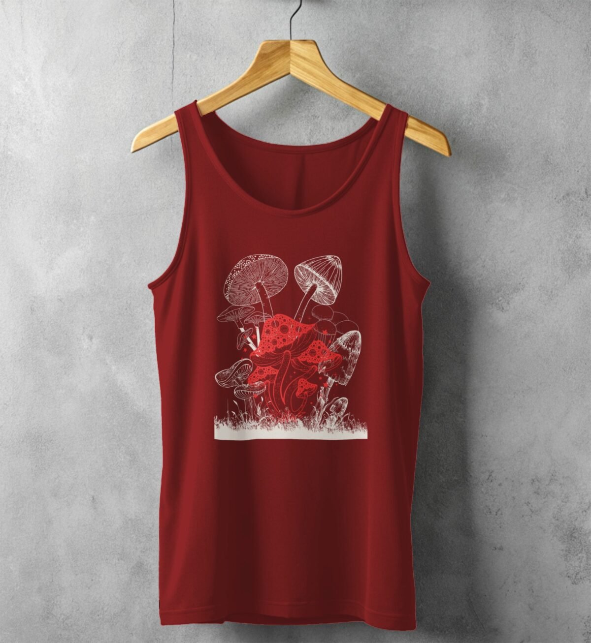 Enchanted Mushroom Forest With Stellar Glimmering Magic Witchcore Tank Top - 3