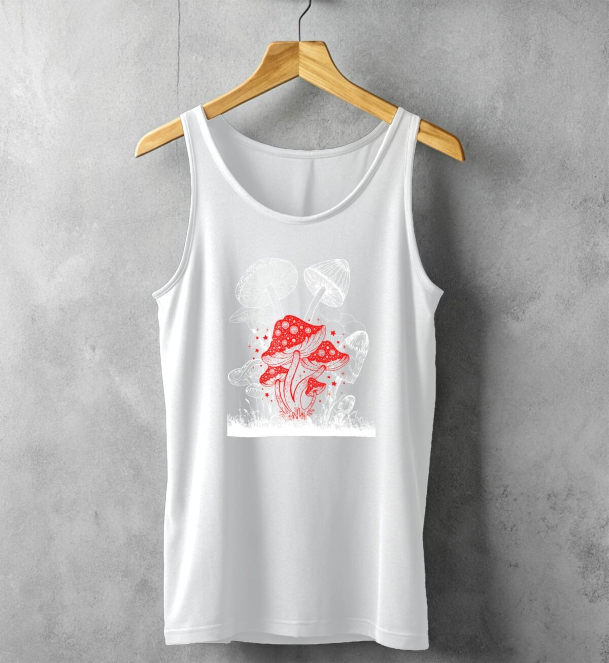 Enchanted Mushroom Forest With Stellar Glimmering Magic Witchcore Tank Top - 4