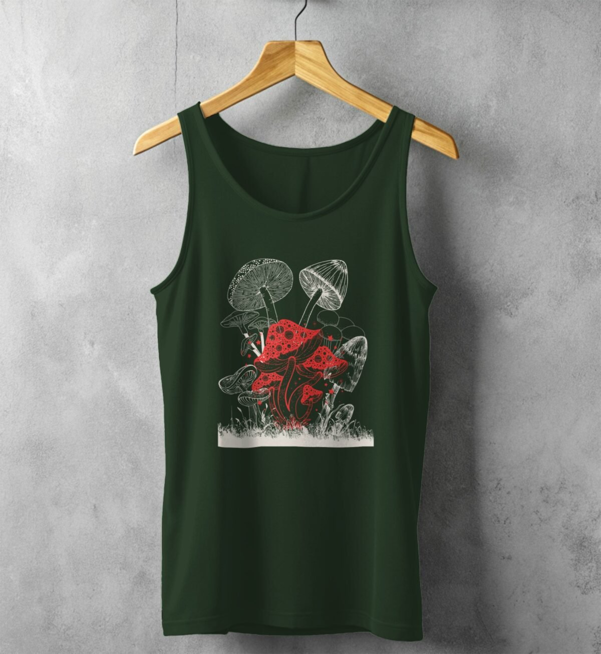 Enchanted Mushroom Forest With Stellar Glimmering Magic Witchcore Tank Top - 5